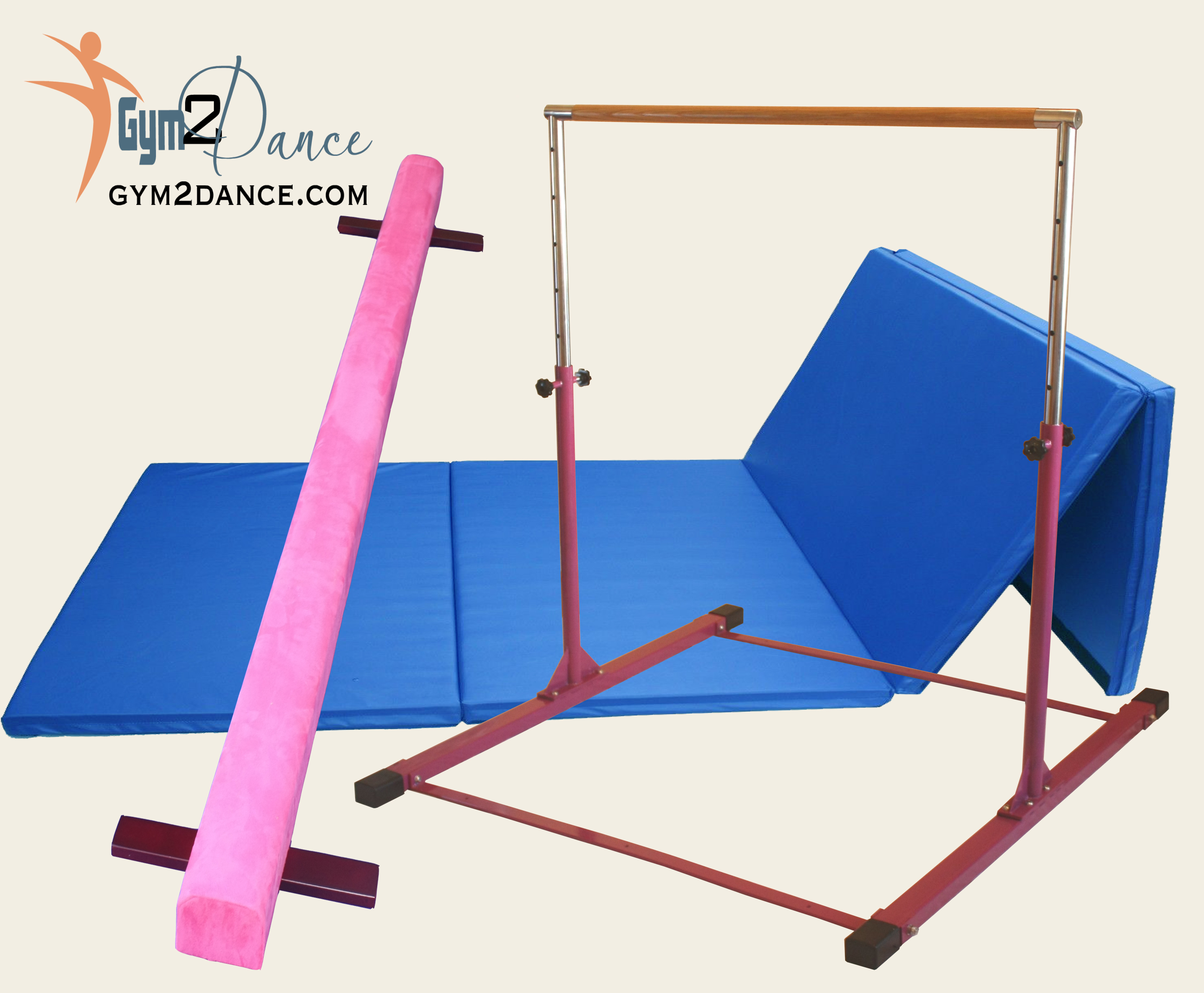 What is Wooden Gym Bar Ballet Bar Gymnastic Equipment Portable